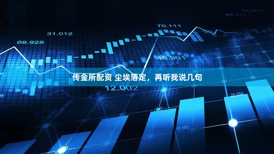 传金所配资 尘埃落定，再听我说几句